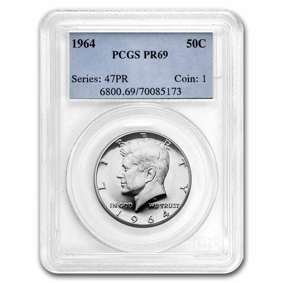 1964 Kennedy Half-Dollar PR-69 PCGS 1964 Kennedy Half-Dollar PR-69 PCGS