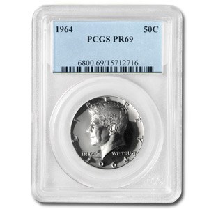 1964 Kennedy Half Dollar PR-69 PCGS 1964 Kennedy Half Dollar PR-69 PCGS