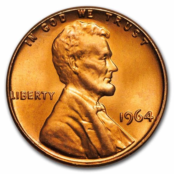 1964 Lincoln Cent BU (Red) 1964 Lincoln Cent BU (Red)
