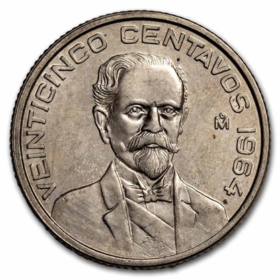 1964 Mexico 25 Centavos BU 1964 Mexico 25 Centavos BU