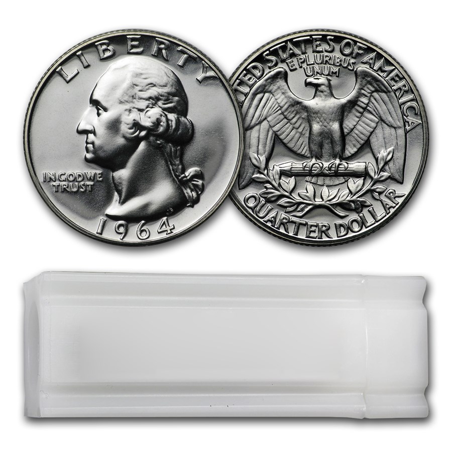 1964 Proof Washington Quarter 40-Coin Roll