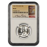 1964 Washington Quarter MS-64 NGC (Type B Rev, Fivaz)