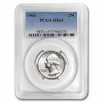 1964 Washington Quarter MS-65 PCGS