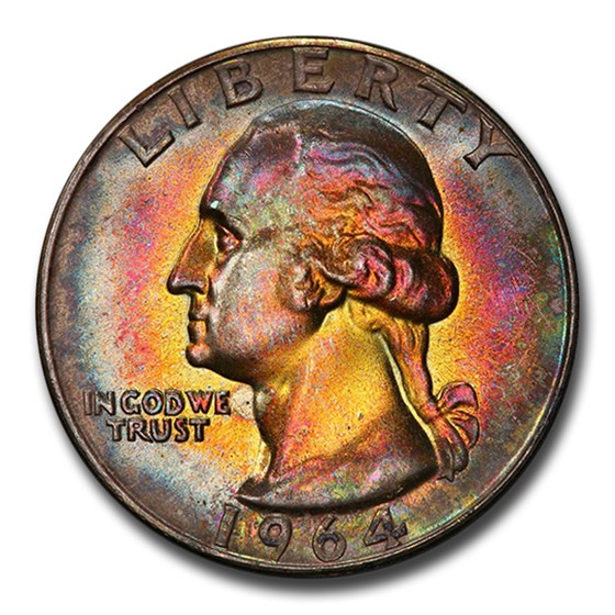 1964 Washington Quarter MS-66 PCGS 1964 Washington Quarter MS-66 PCGS