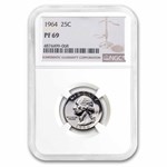 1964 Washington Quarter PF-69 NGC