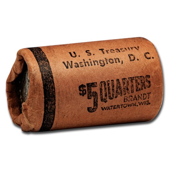 1964 Washington Quarters 20-Coin Roll BU (U.S. Treasury Wrapped) 1964 Washington Quarters 20-Coin Roll BU (U.S. Treasury Wrapped)
