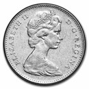1965-1999 Canada 5 Cents Elizabeth II Avg Circ