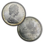 1965 Canada 5-Coin Silver Dollar Type Set BU/Prooflike 