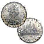 1965 Canada 5-Coin Silver Dollar Type Set BU/Prooflike 