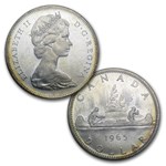 1965 Canada 5-Coin Silver Dollar Type Set BU/Prooflike 