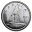 1965 Canada Silver 10 Cents Bluenose Sailboat BU/Prooflike