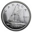 1965 Canada Silver Dimes 50-Coin Roll BU