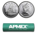 1965 Canada Silver Dimes 50-Coin Roll BU