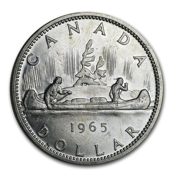 1965 Canada Silver Dollar BU/Prooflike