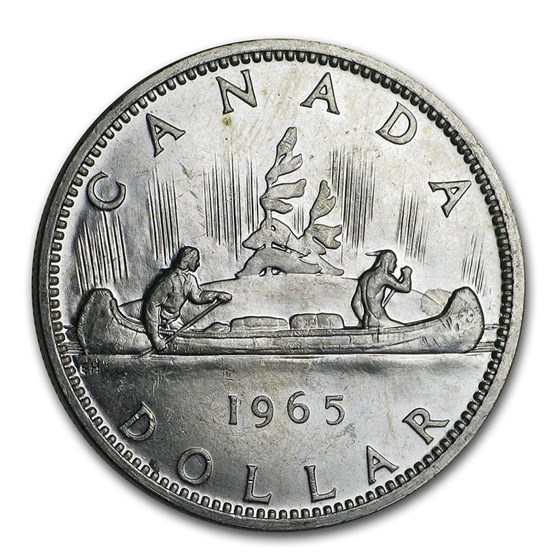1965 Canada Silver Dollar Elizabeth II BU 1965 Canada Silver Dollar Elizabeth II BU