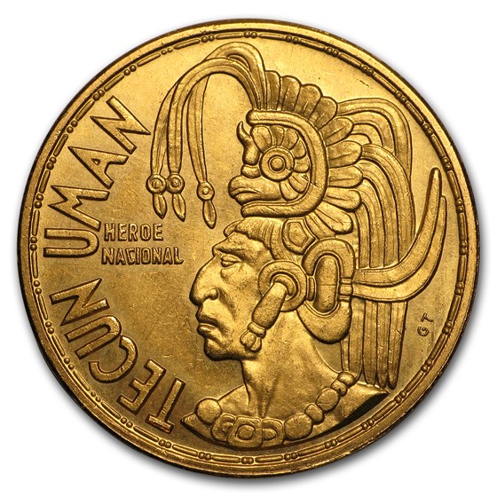 1965 Guatemala 1/2 oz Gold Tecun Uman AU (AGW .50) 1965 Guatemala 1/2 oz Gold Tecun Uman AU (AGW .50)