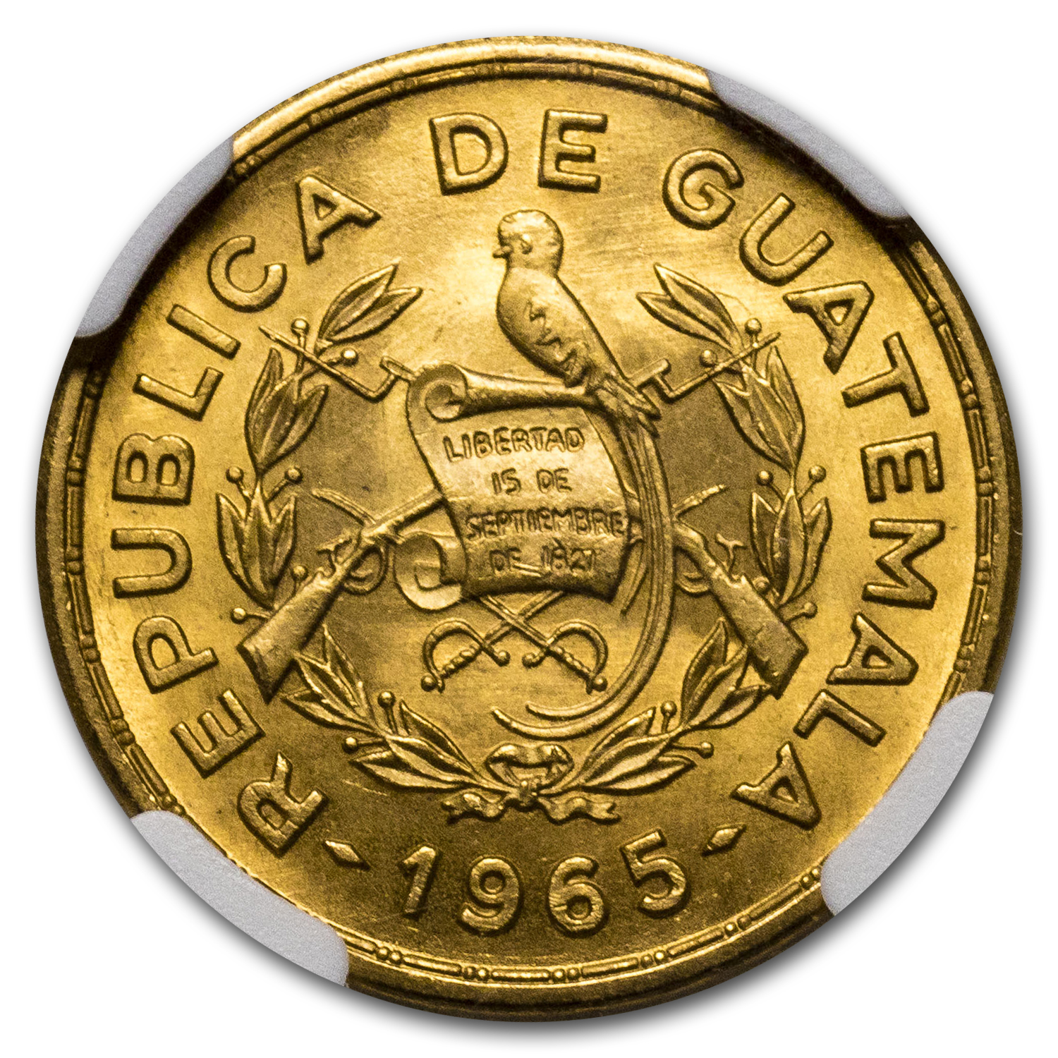 Buy 1965 Guatemala 1/4 oz Gold Tecun Uman MS-67 NGC | APMEX
