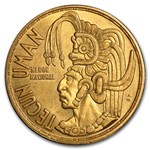 1965 Guatemala 4/5 oz Gold Tecun Uman AU (AGW .8088)