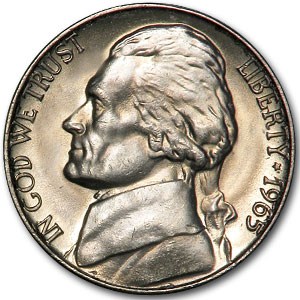 1965 Jefferson Nickel BU 1965 Jefferson Nickel BU