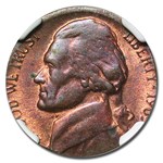 (1965) Jefferson Nickel MS-62 NGC (RB, Struck on a 1C Blank)