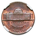 (1965) Jefferson Nickel MS-62 NGC (RB, Struck on a 1C Blank)
