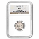 1965 Jefferson Nickel SMS MS-67 NGC