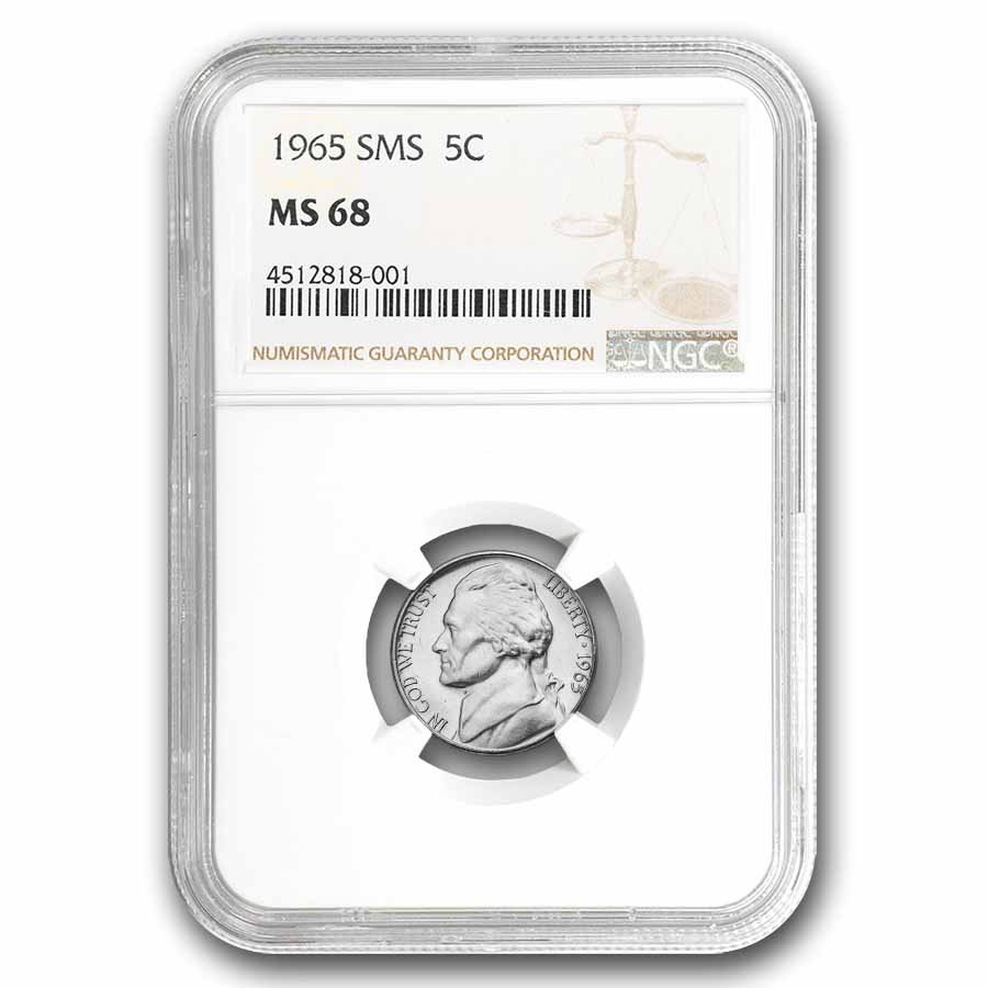 Buy 1965 Jefferson Nickel SMS MS-68 NGC | APMEX