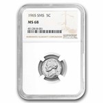 1965 Jefferson Nickel SMS MS-68 NGC