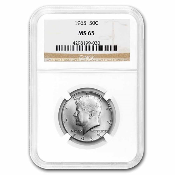 1965 Kennedy Half Dollar MS-65 NGC (SMS) 1965 Kennedy Half Dollar MS-65 NGC (SMS)
