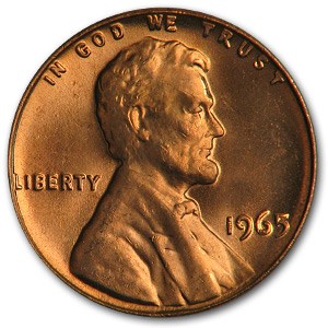 1965 Lincoln Cent BU (Red) 1965 Lincoln Cent BU (Red)