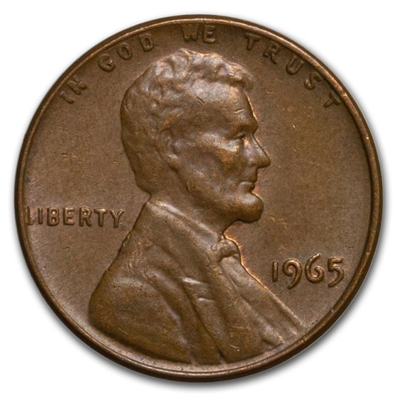 1965 Lincoln Cent Fine+ 1965 Lincoln Cent Fine+