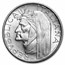 1965-R Italy Silver 500 Lire Birth of Dante Alighieri BU