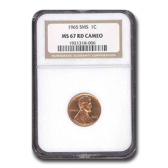 1965-SMS Lincoln Cent MS-67 NGC (Red) 1965-SMS Lincoln Cent MS-67 NGC (Red)