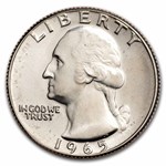 1965 SMS Washington Quarter 40-Coin Roll BU