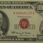 1966 $100 U.S. Note Red Seal AU (Fr#1550)