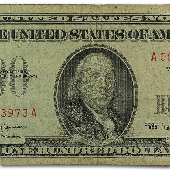 Buy 1966 $100 U.S. Note Red Seal Fine | APMEX