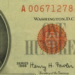 1966 $100 U.S. Note Red Seal VF (Fr#1550)