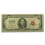 1966 $100 U.S. Note Red Seal VF+ (Fr#1550)
