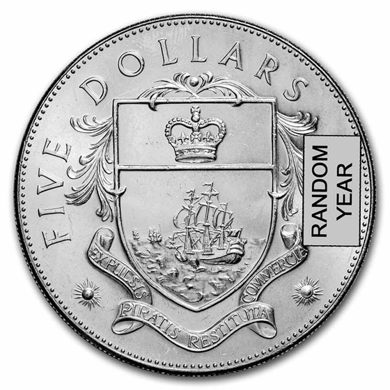 1966-1973 Bahamas Silver $5.00 Dollar BU/Proof 1966-1973 Bahamas Silver $5.00 Dollar BU/Proof