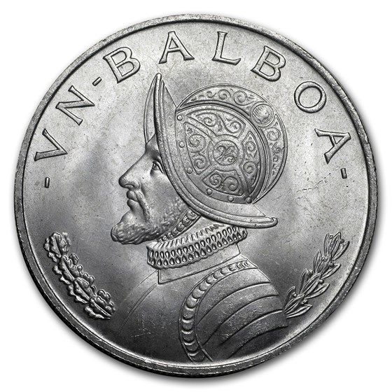 1966-1974 Panama Silver 1 Balboa AU 1966-1974 Panama Silver 1 Balboa AU