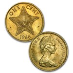 1966 Bahamas 9-Coin Set BU