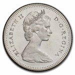 1966 Canada Silver 10 Cents Bluenose Sailboat BU/Prooflike