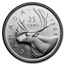 1966 Canada Silver 25 Cents BU/Prooflike