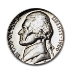 1966 Jefferson Nickel 40-Coin Roll SMS