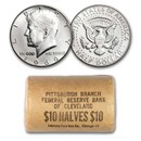 1966 Kennedy Half Dollar 20-Coin Bank Wrapped Roll BU