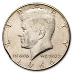 1966 Kennedy Half Dollar AU (Clipped Planchet)