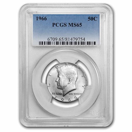 1966 Kennedy Half Dollar MS-65 PCGS 1966 Kennedy Half Dollar MS-65 PCGS