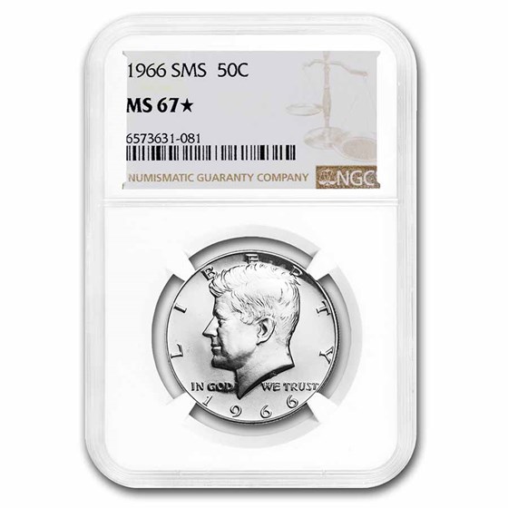 1966 Kennedy Half Dollar MS-67* NGC (SMS) 1966 Kennedy Half Dollar MS-67* NGC (SMS)