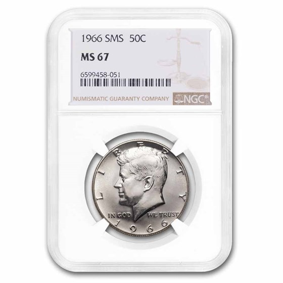 1966 Kennedy Half Dollar MS-67 NGC (SMS) 1966 Kennedy Half Dollar MS-67 NGC (SMS)