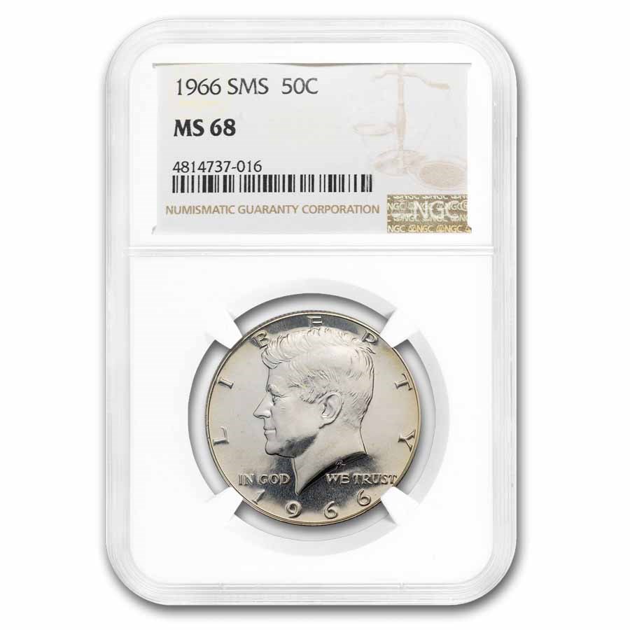 1966 Kennedy Half Dollar MS-68 NGC (SMS)